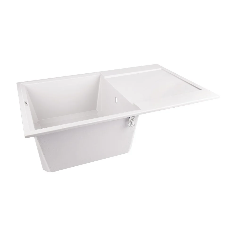 Кухонная мойка Lidz (WHI-01) 790x495/230 Белый - фото 4