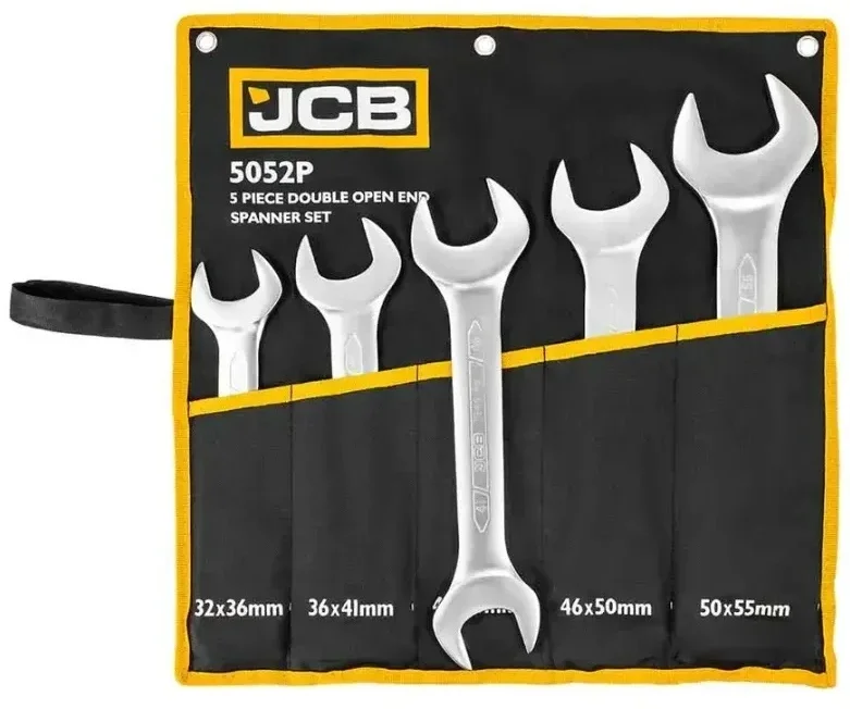 Набір рожкових ключів 32-55 мм 5 од. JCB Tools JCB-5052P