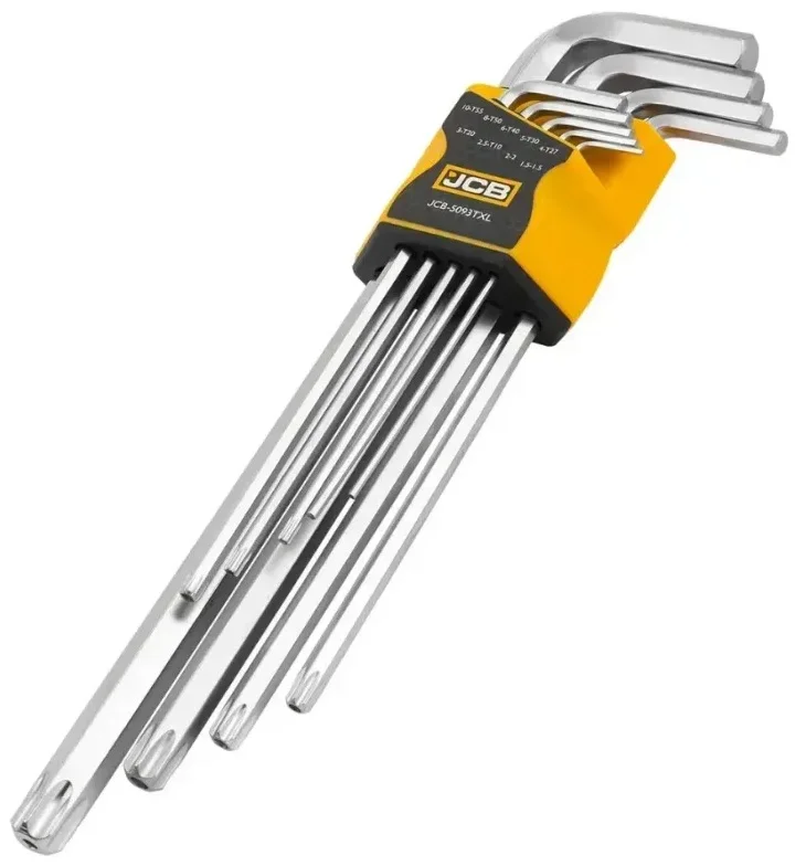 Набір Г-подіб. ключів HEX/TORX 9 од. JCB Tools (JCB-5093TXL)
