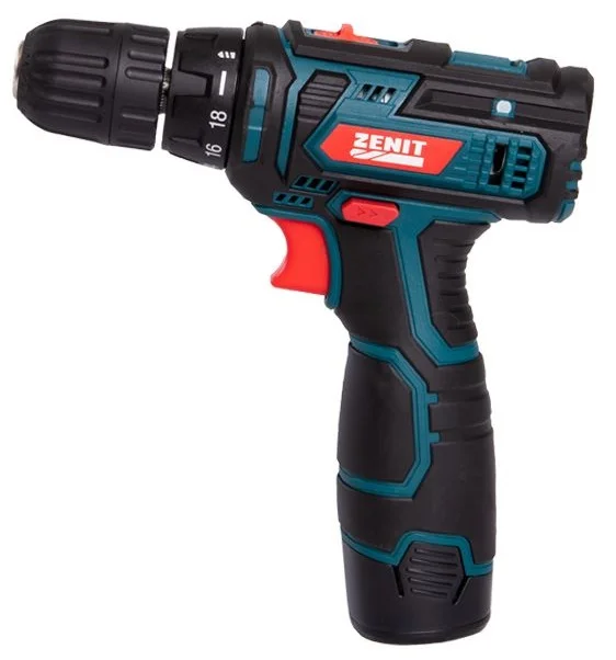 Шуруповерт акумуляторний Зеніт ЗША-12 Р2 Li (841746)