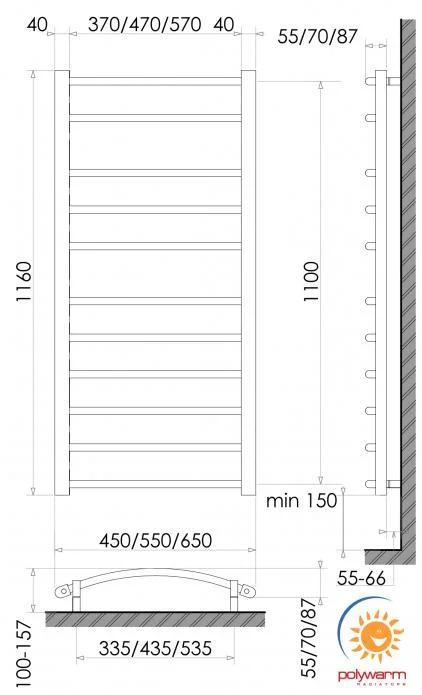 Рушникосушка Polywarm Welt EG 11/55