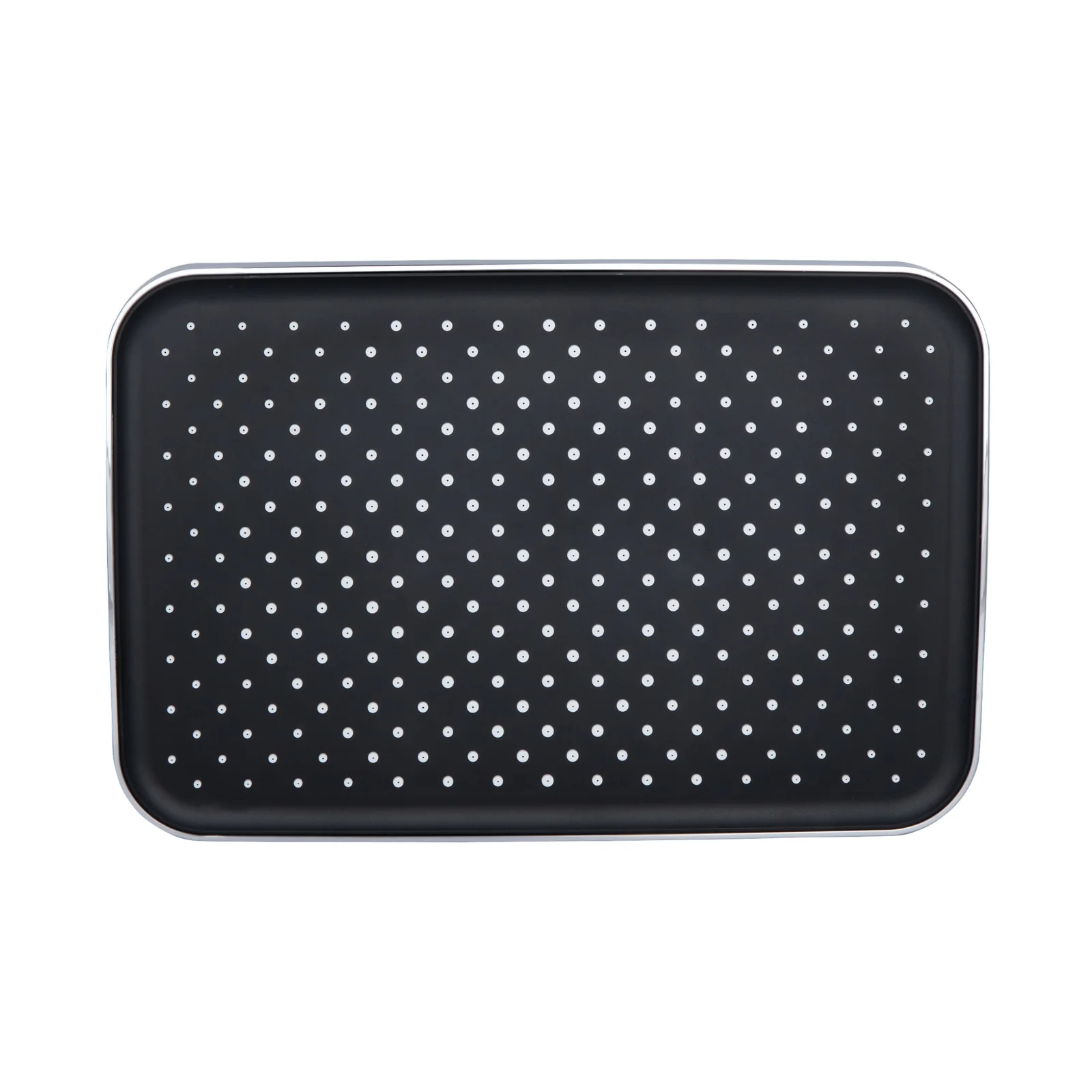 Лейка для верхнего душа Qtap Hlavova 330x220 мм прямоугольная Хром/Черный - фото 4
