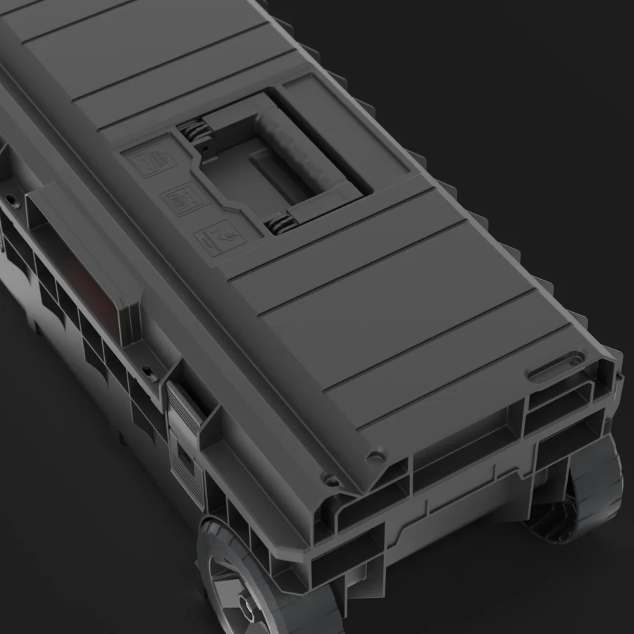 Ящик для инструментов на колесах Qbrick System ONE Longer Basic (SKRWQLBCZAPG003) - фото 4