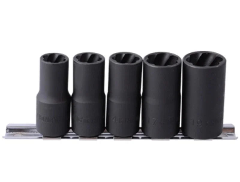 Набір головок для зняття пошкоджених гайок King Tony 1/2" 12-19 мм 5 од. 6-ти гранних (9TD035MR)