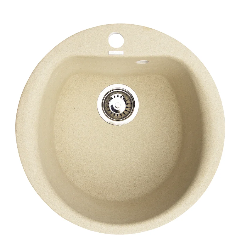 Кухонна мийка Granitika Round Bevel (пісок)