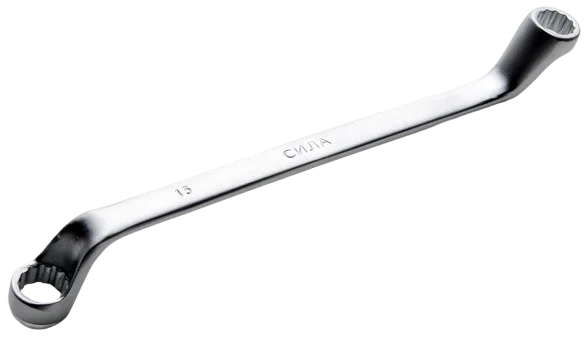 Ключ накидний 8×9 мм кут 75° Сила (201309)