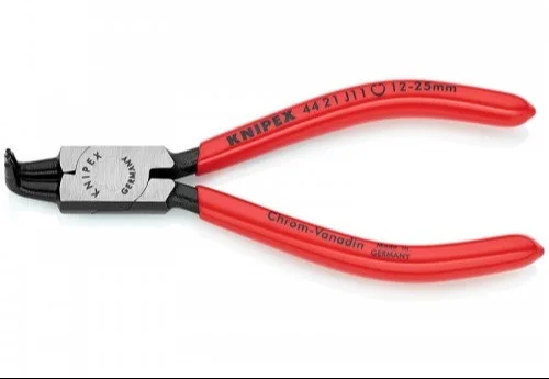 Щипці для внутрішніх стопорних кілець в отворах під кутом 90° Knipex L=130 мм (44 21 J11)