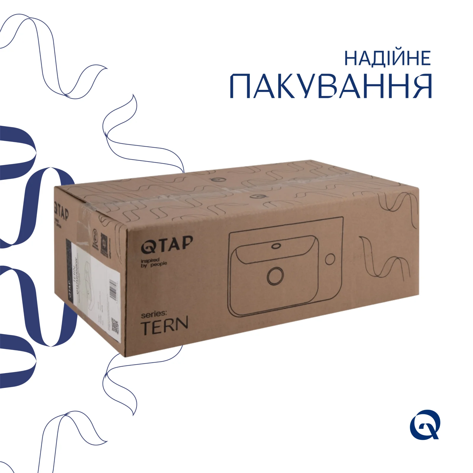 Раковина Qtap Tern R 450х250х158 Белый - фото 6