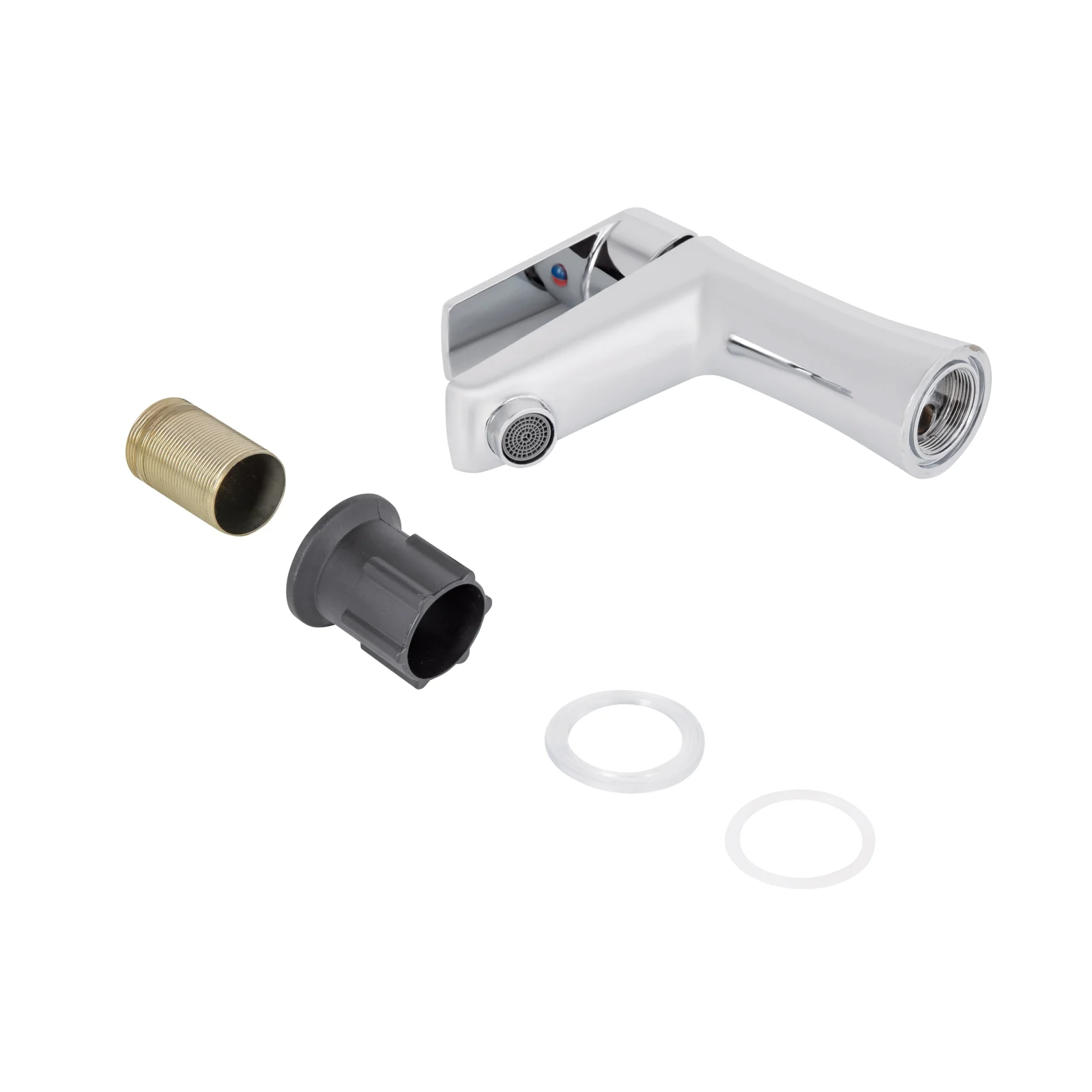 Смеситель для раковины Brinex 35 001 Хром - фото 7