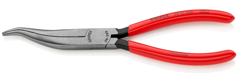 Плоскогубці механіка захоплювальні з наконечниками під кутом Knipex L=200 мм (38 31 200)