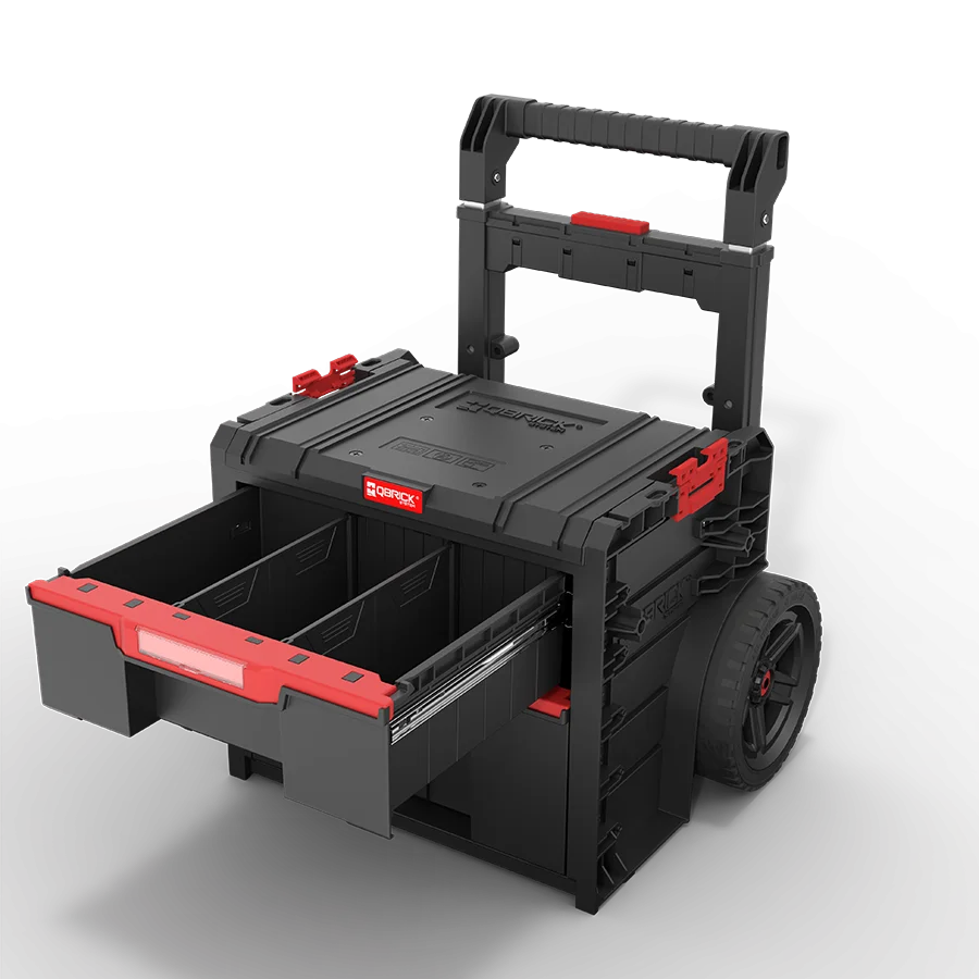 Ящик для инструментов на колесах Qbrick System PRO CART 2.0 PLUS DRAWER 2 (SKRWQCP2PD2CZAPG001) - фото 9