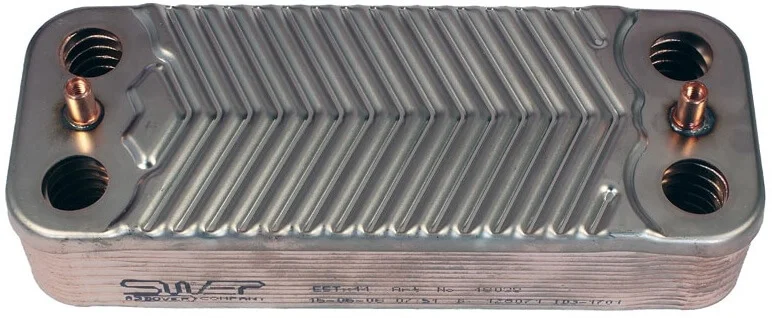 1.022220 Теплообмінник вторинний для газового котла Immergas 24 (14 пластин)