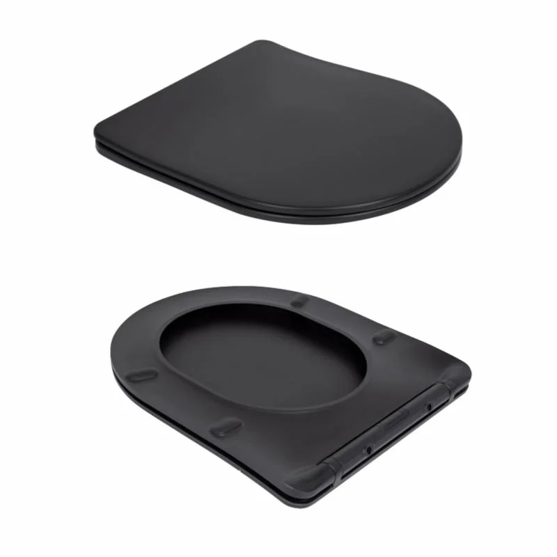 Унітаз підвісний Qtap Robin New Ultra Quiet QT13332381АSMB Чорний (Soft-close) - фото 8