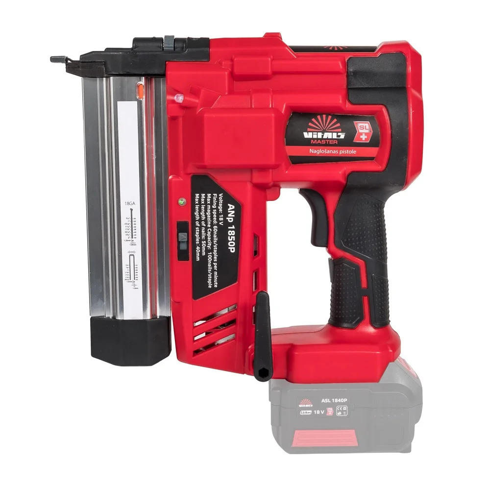 Степлер/цвяхозабивач акумуляторний 2-в-1 Vitals Master ANp 1850P SmartLine (120246) - фото 2