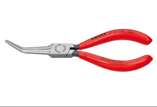 Плоскогубці захватні (гострогубці) з наконечниками під кутом 45° Knipex L=160 мм (31 21 160)