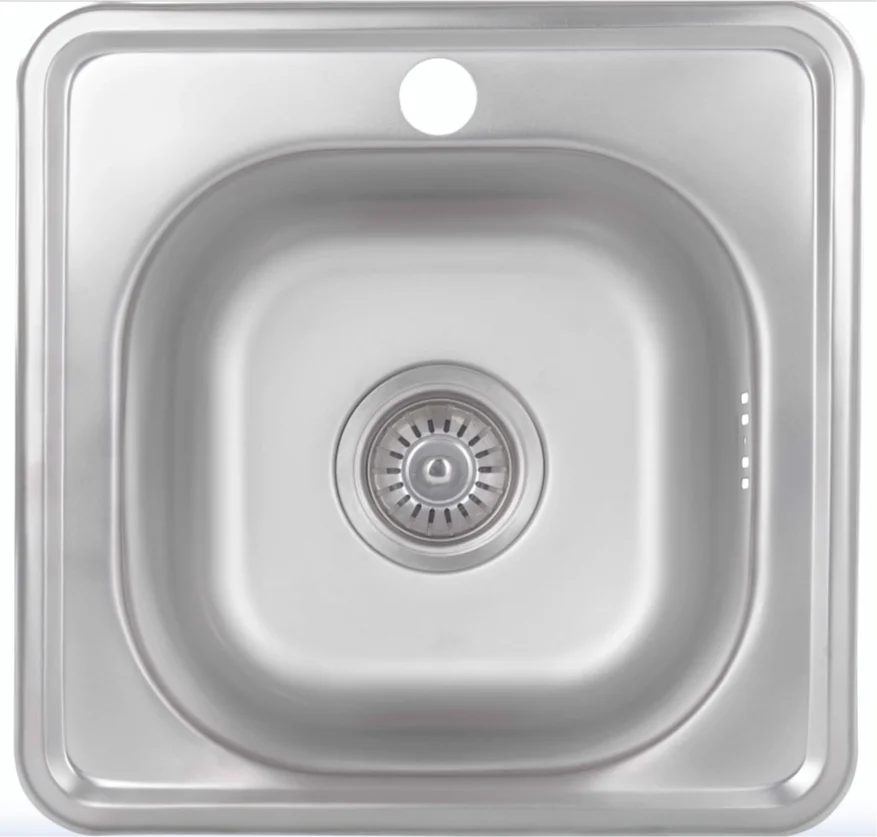 Кухонна мийка Brinex 3838 (satin) 0,6 мм
