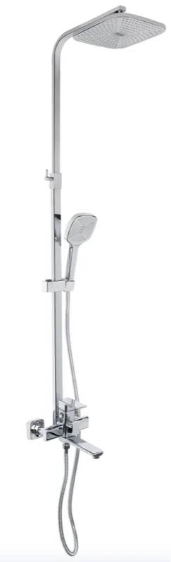 Душова система універсальна Lidz Dozorca 1030 на три споживачі (з виливом) (k35) LDDOZ1030CRM45407 Chrome