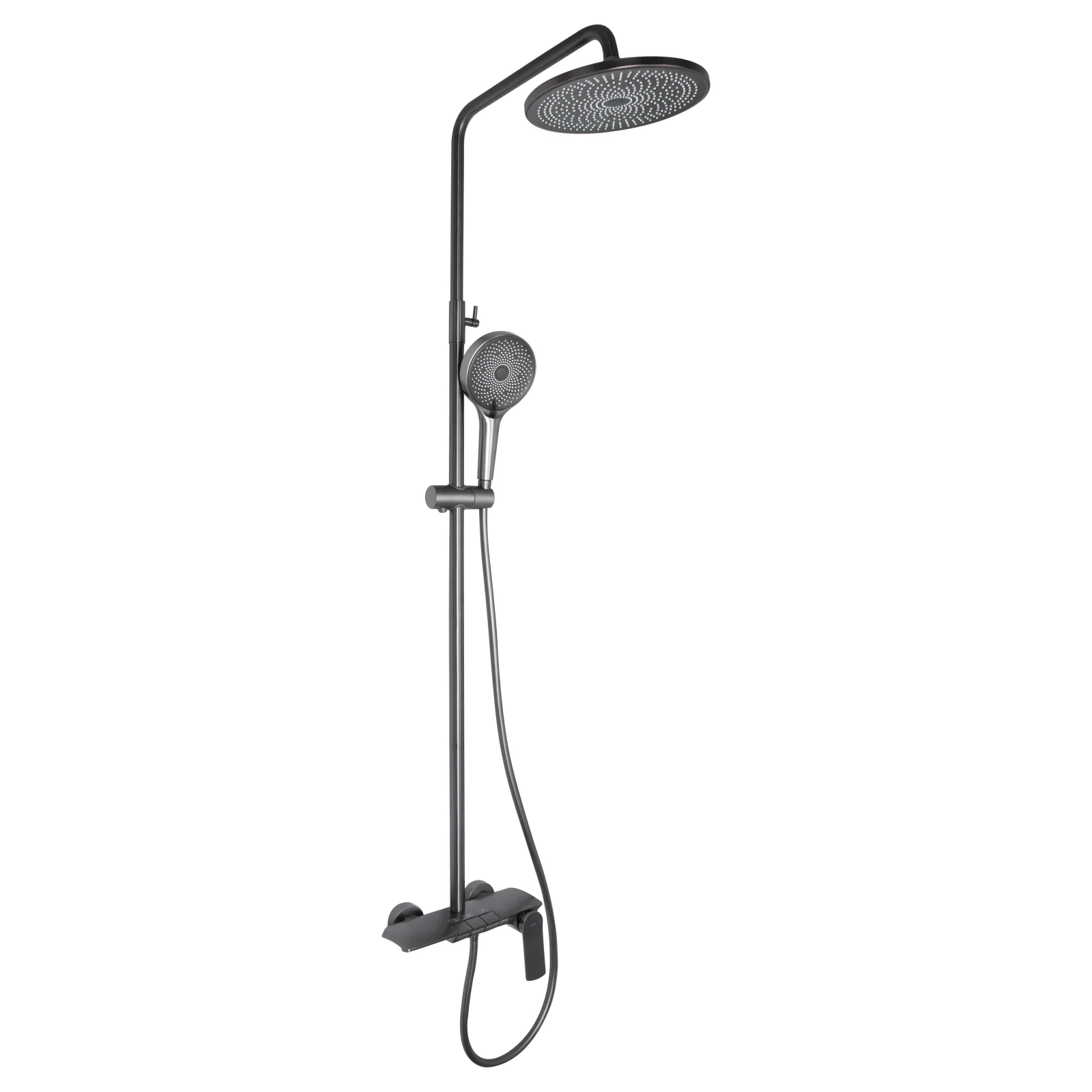 Душевая система Qtap Slavonice QTSLA111GMB45905 Gunmetal Black PVD
