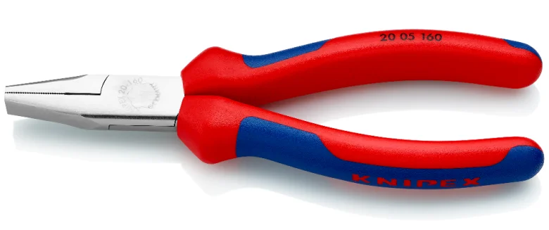 Плоскогубці з гладкими губками Knipex L=160 мм (20 05 160)