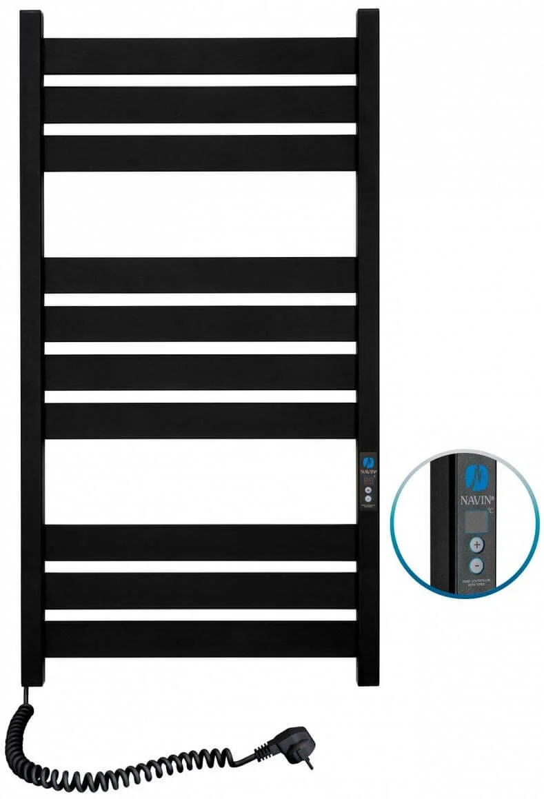 Рушникосушка електрична Navin Largo 500 х 1000 Digital чорний муар