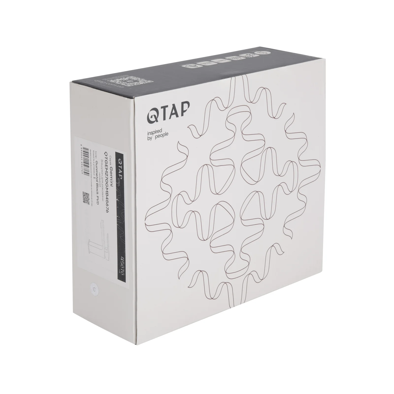Смеситель для кухни Qtap Gemini 270 Бронзовая сталь (Графит) - фото 7