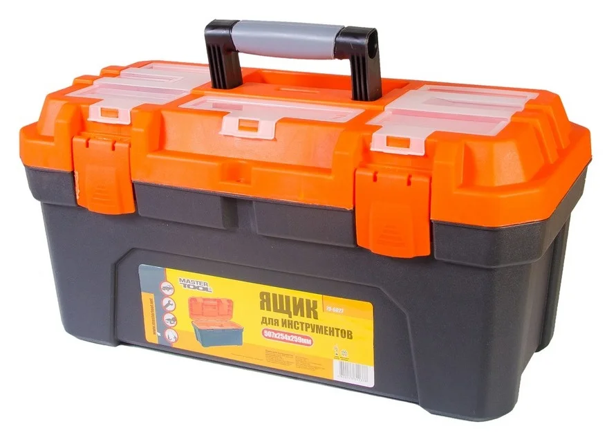 Скриня для інструментів з пластиковими замками 20" 507х254х259 мм MasterTool 79-6027