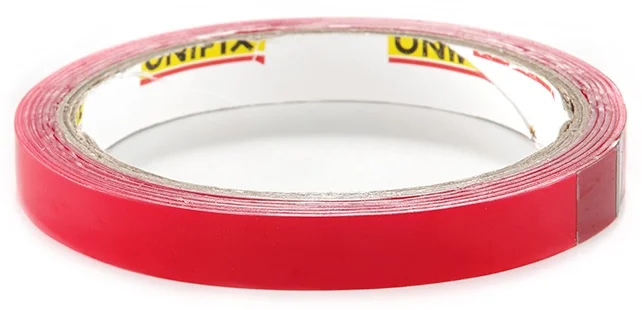 Стрічка клейка двостороння піно-акрилова 2 м 12 мм 1 мм Unifix (PA-1122)