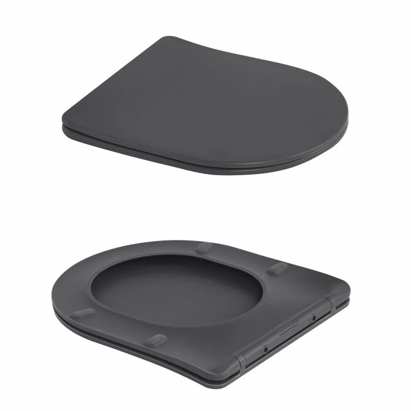 Унітаз підвісний Qtap Robin Ultra Quiet QTROB26AN48995 Антрацит (Slim, Duroplast, Soft-close, Quick Release) - фото 8