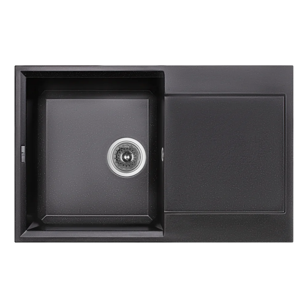 Кухонная мойка Lidz (BLM-14) 790x495/230 Черный металлик