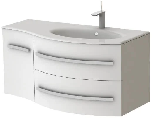 Тумба Botticelli Vanessa Vndr з умивальником Vanessa-110R Білий