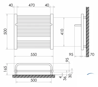 Полотенцесушитель Polywarm Berlin WD 11/55 - фото 4