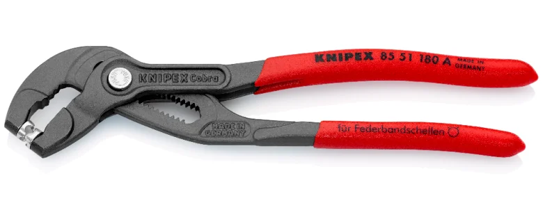 Щипці для пружинних хомутів Knipex (0-50мм) L=180мм (85 51 180 A)