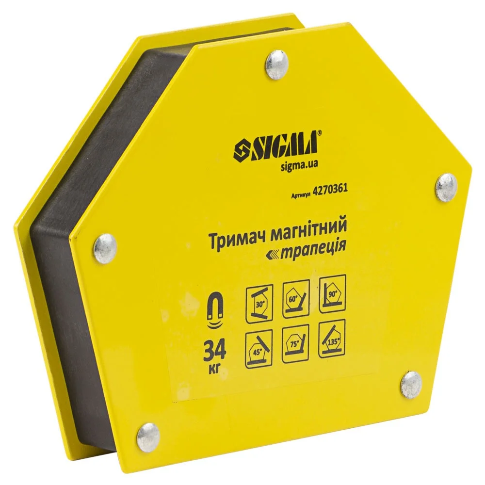 Магніт для зварювання трапеція Sigma 34кг