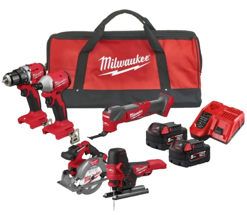 Аккумуляторный набор 5в1 Milwaukee M18 BLCPP5A-502B
