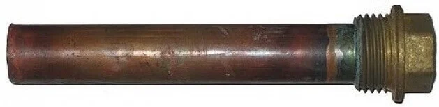 0.010.001 Стакан мідний подвійний, L=105 mm. 1/2