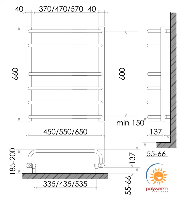 Рушникосушка Polywarm Tesla EU 6/45 - фото 2