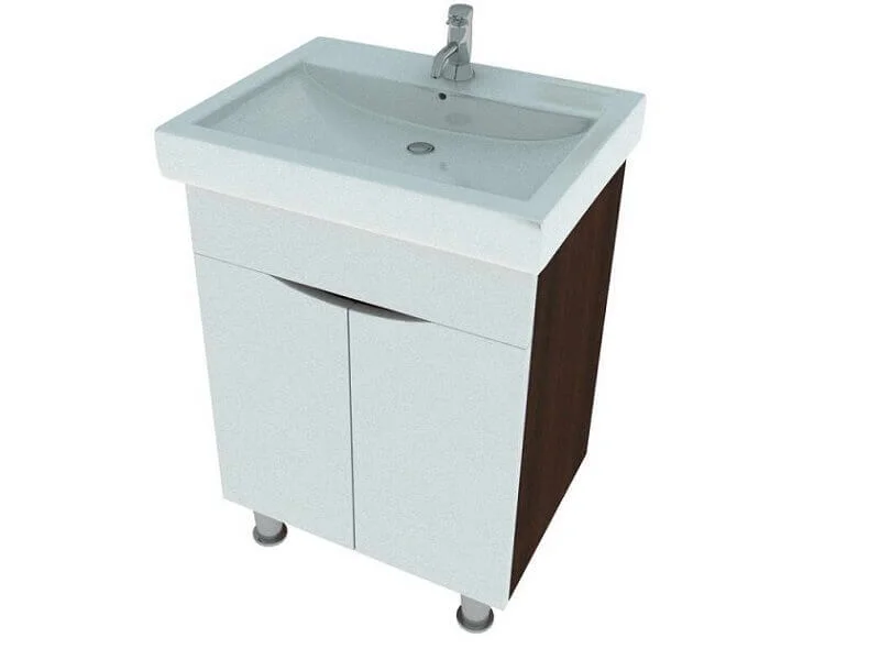 Тумба з умивальником Леос Комо 60 Мішель Т-1 Венге