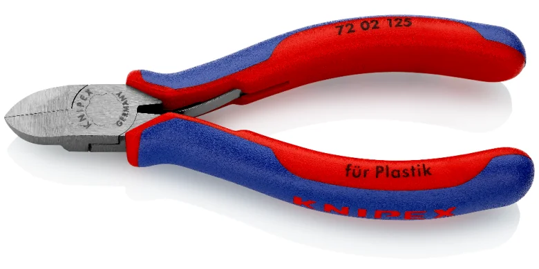 Кусачки діагональні для пластмаси Knipex L=125 мм (72 02 125)