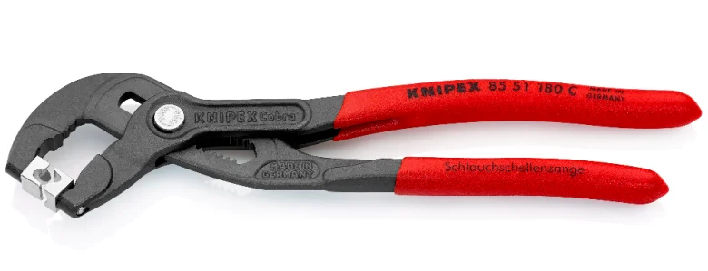 Щипці для хомутів від шлангів Knipex L=180мм (85 51 180 C)