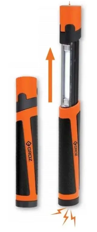 Ліхтарик світлодіодний на батарейках 2W COB 170 Лм Groz LED-305 (55054)