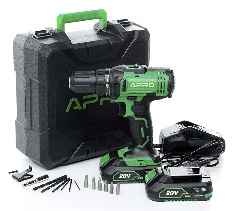 Дриль-шурупокрут акумуляторний Apro 20D (895030)