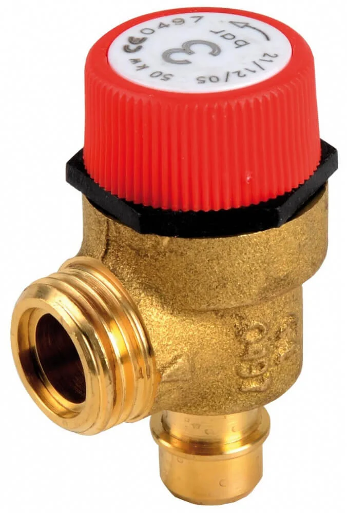 61020933 (60061327) Клапан запобіжний (скидний) 3 бар на котел Chaffoteaux Nectra