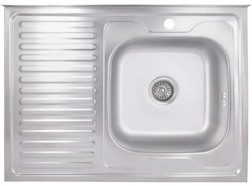 Кухонна мийка Brinex 6080-R (satin) 0,6 мм