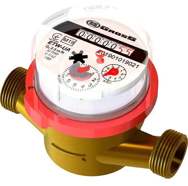 Лічильник води GROSS ETW-UA 15/110 гор.