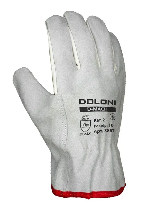 Рукавички робочі з козячої шкіри Doloni D-MACH 3867