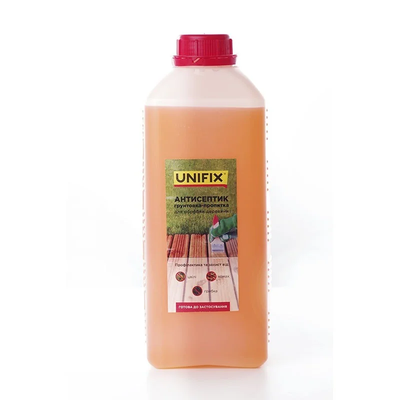 Антисептик ґрунтовка-просочення для обробки деревини (готова до застосування) 2кг Unifix (951122)