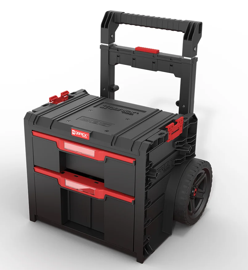 Ящик для инструментов на колесах Qbrick System PRO CART 2.0 PLUS DRAWER 2 (SKRWQCP2PD2CZAPG001)