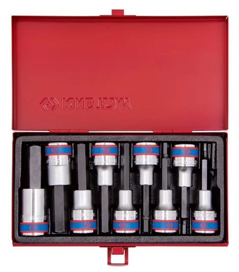 Набір біт King Tony 1/2" L80мм HEX H4-H17 9 од. (4120PR)