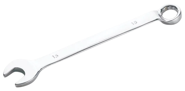 Ключ ріжково - накидний 15 мм Сила кут 45° (201815)