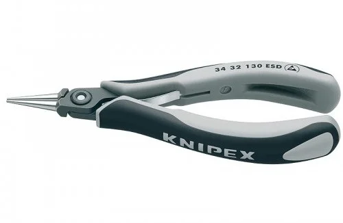 Точные прецизионные круглогубцы для электроники антистатические Knipex L=135 мм (34 32 130 ESD)